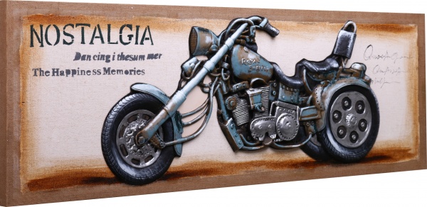 Картина Ретро мото 150x50 см F713C 