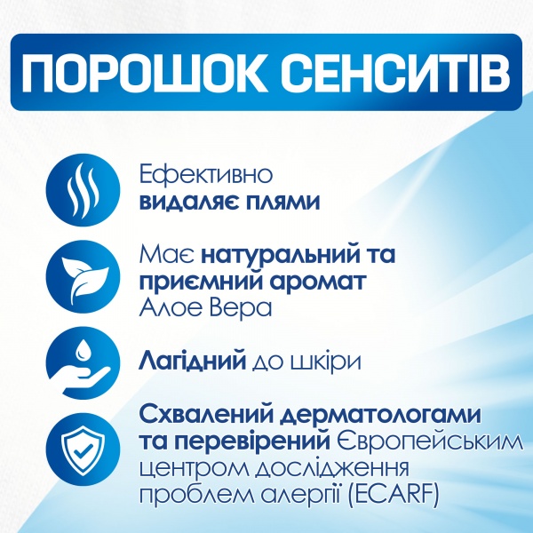 Порошок для машинной и ручной стирки Persil Sensitive Алоэ Вера для чувствительной кожи 5,4 кг 