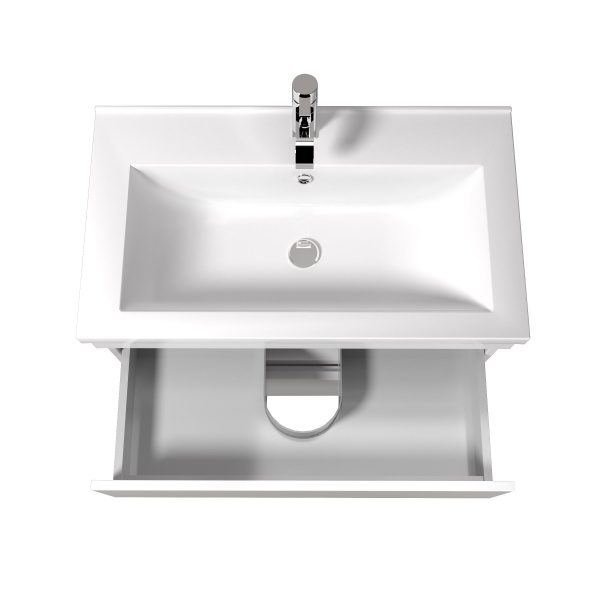 Тумба Мойдодир Soft White 80 з умивальником Cosmopolitan 80 підлогова