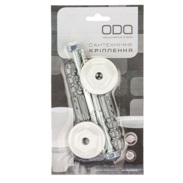 Крепления для умывальника к стене с эксцентриками и болтами 8x120 мм