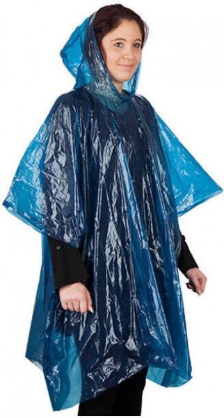 Дождевик Summit Emergency Poncho р. one size синий