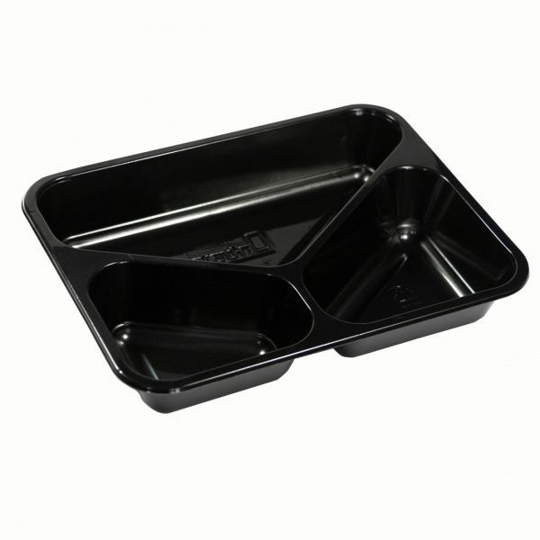 Контейнер Petruzalek РР D-9400С на 3 отделения черный 40 шт./уп. 178 x 41 x 41 мм