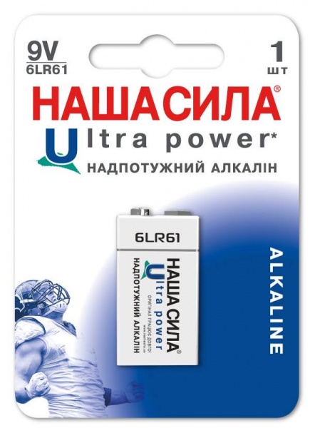 Батарейка НАША СИЛА Engine 6LR61 1 шт. (2955) 