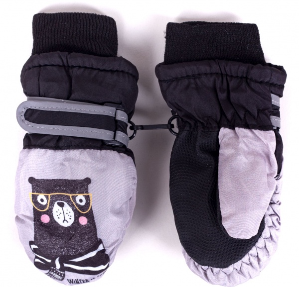 Варежки YO! лыжные детские р.10 серый 