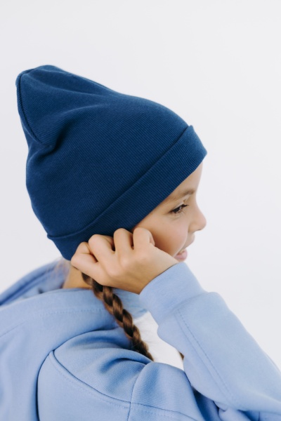 Шапка детские Obzor р.M синий 100 