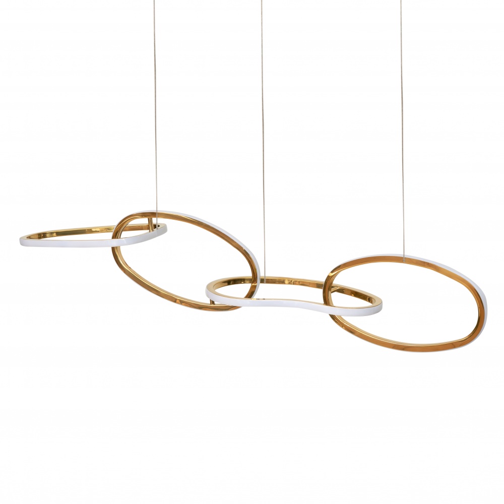 Люстра светодиодная Berger 4x56 Вт LED-модуль золотой 7017-PL-56 Gold