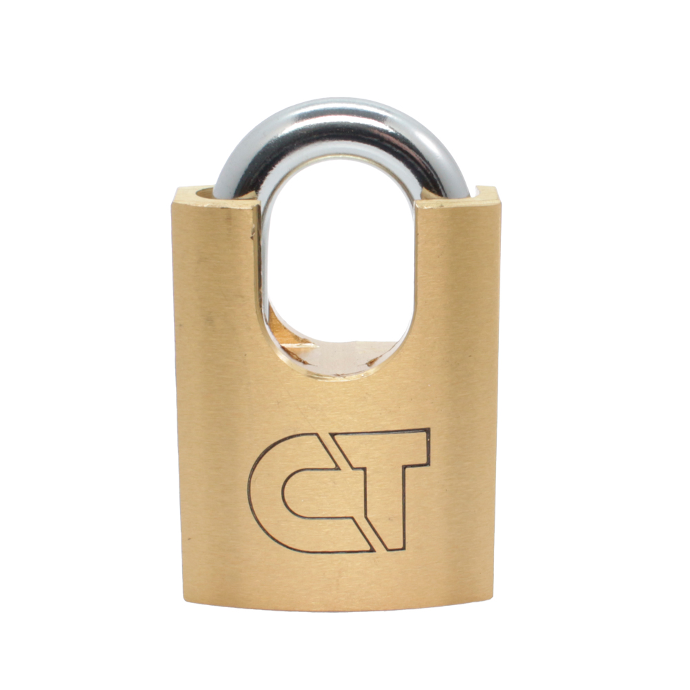 Замок навесной Comit 50 мм латунный полузакрытый (амбарный)