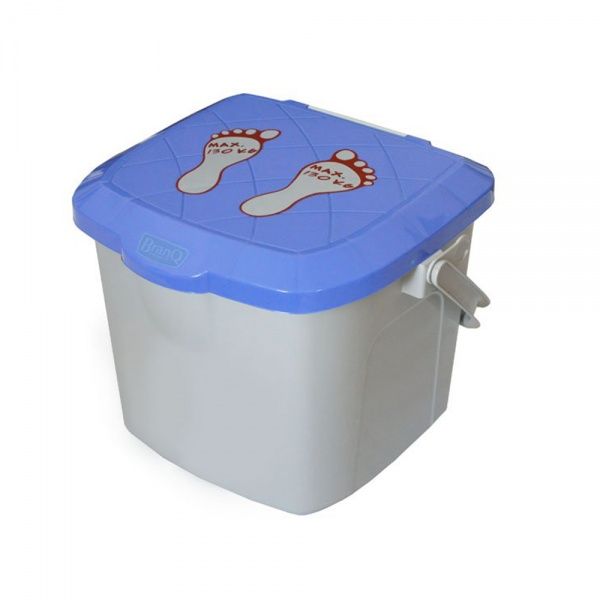 Відро BranQ табурет 310х310х280 мм сірий 15,5 л 