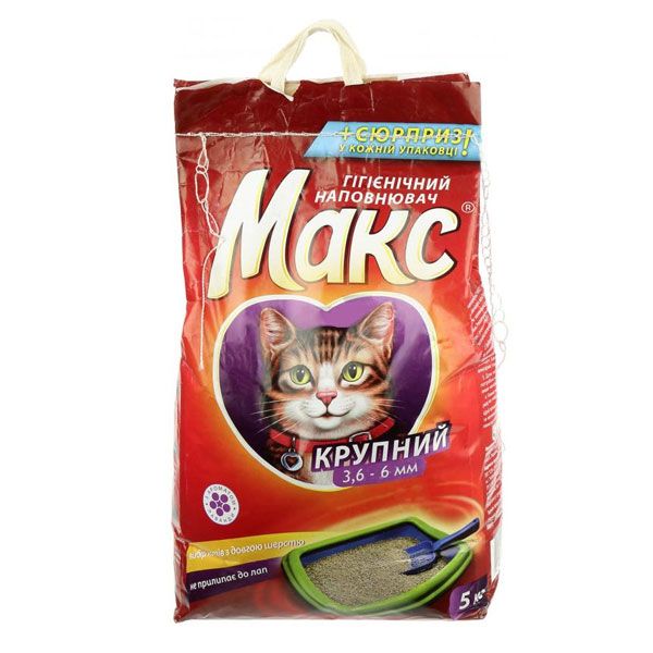 Наповнювач для котячого туалету крупний 5 кг