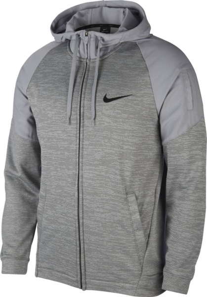 Джемпер Nike M NK DRY HD LS FZ FLEECE PLUS BV2676-073 р. S сірий