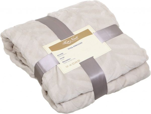 Плед Embossed 200x220 см тауп La Nuit 