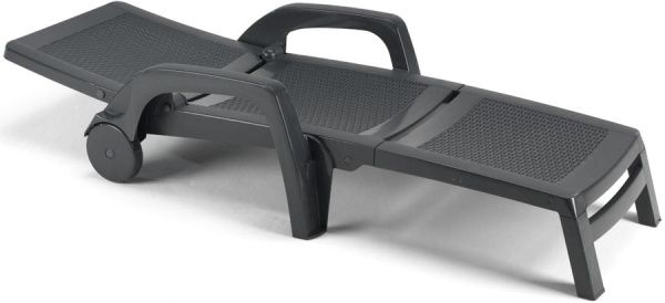 Лежак Miami антрацит 70x190 см 