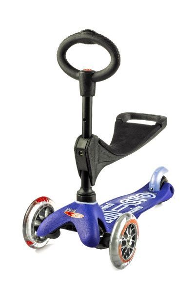 Самокат Micro Mobillity Systems Mini Micro Deluxe з О-ручкою і сидінням синій MMD014 