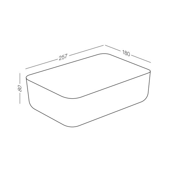 Ящик для зберігання MVM FH-10 LIGHT PINK 80x257x180 мм