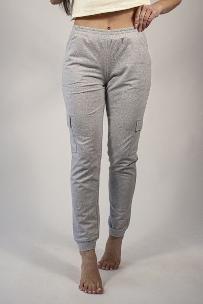 Штани домашні Flis clothes Карго р. L сірий меланж 
