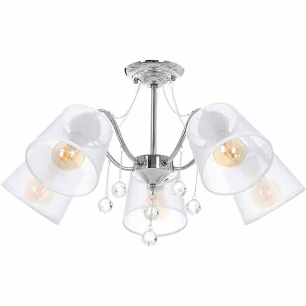 Люстра стельова Accento lighting Burgundy ALPL-PL39203-5 5x60 Вт E27 хром 