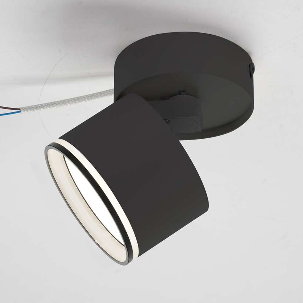 Светильник накладной поворотный LightMaster GX53 черный MLT508-1