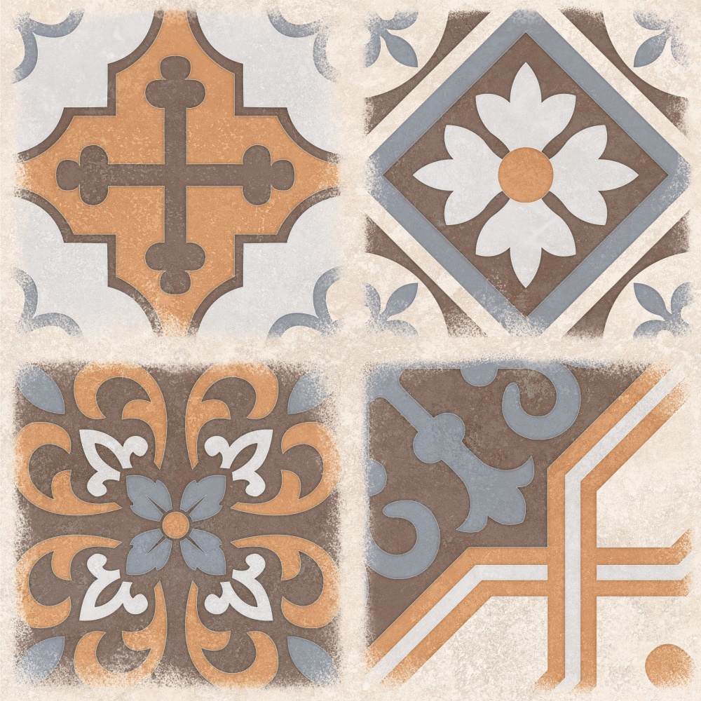 Плитка Allore Group Kompas Patchwork F\DEC P NR Mat 47x47 см