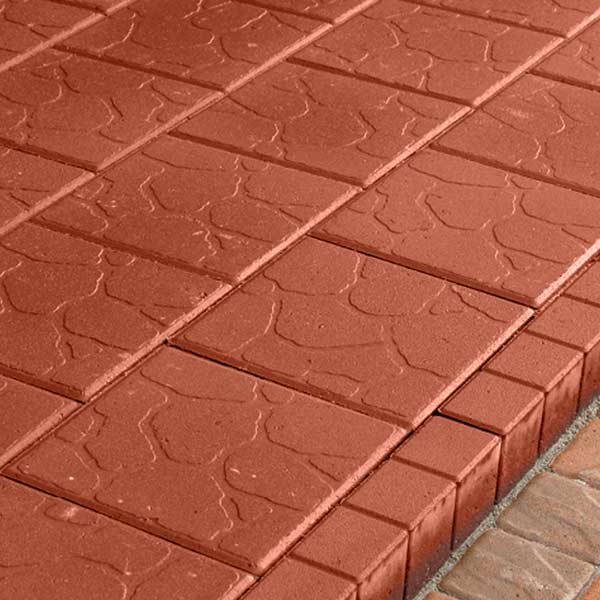 Плитка тротуарна 300x300x40 мм червона