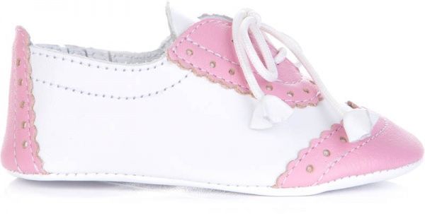 Пінетки дитячі MIRACLE р. 16,5 0-0-17-1 білий із рожевим 