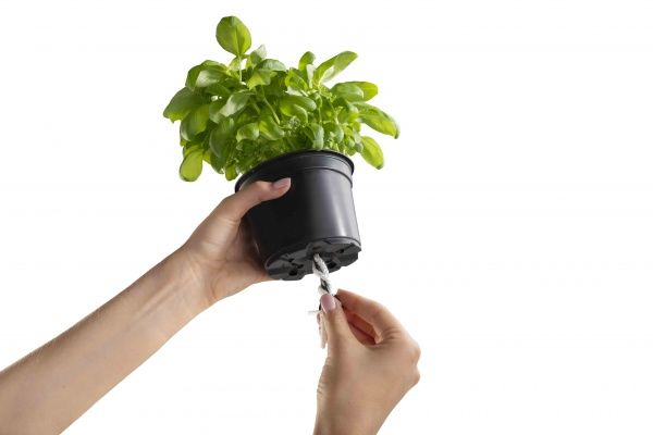 Вазон пластиковый Plastkon Cobble 14x14x14 см прямоугольный 3,2л антрацит 