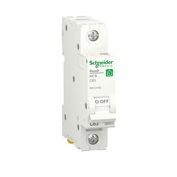 Автоматический выключатель Schneider Electric 63 A 1P кривая С 6кА Resi9 R9F12163