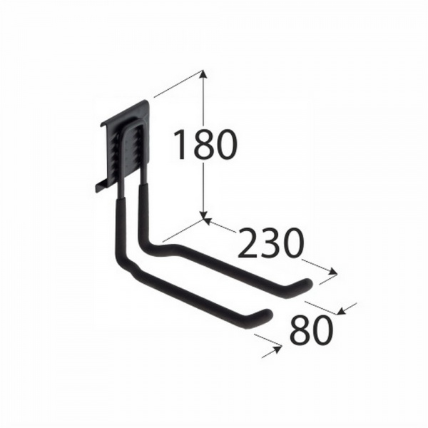Гак гаражний SGH11 230х80 мм