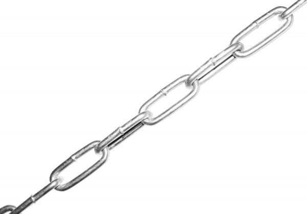 Ланцюг декоративний 2 мм 1 м оцинкований DIN 5685 С