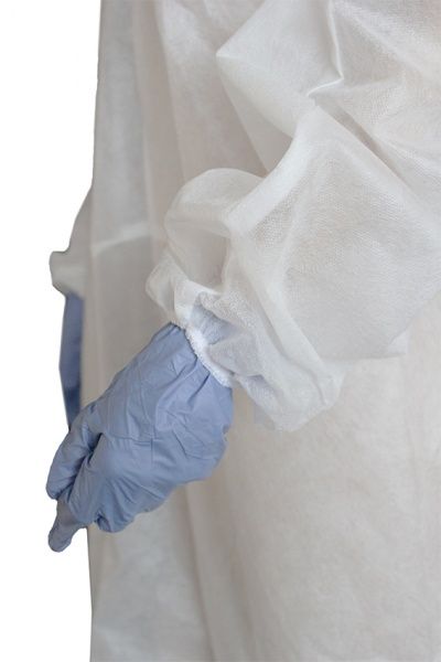 Комбинезон защитный из спанбонда на молнии 25 г/кв. м р. XXXXL рост универсальный белый