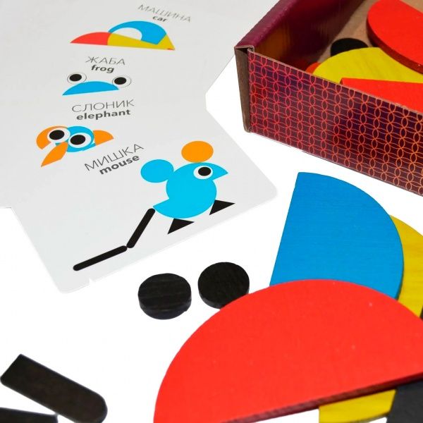 Игра деревянная Igroteco фигурная мозаика 30 эл 900071