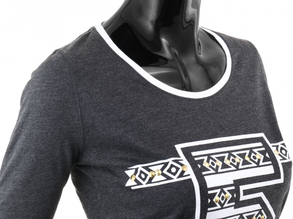 Футболка Proxima Azzurra AZZURRACHARCOAL MEL р.S темно-сірий меланж