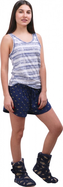 Пижама женская Stripe р. S бело-синий 