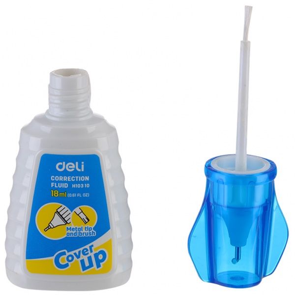 Коректор-ручка Deli EH10310 з пензликом 18 мл