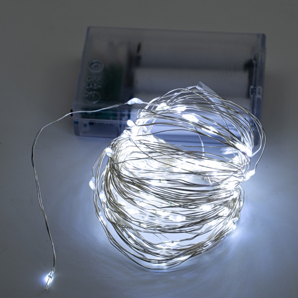 Декоративная гирлянда Altalusse (INL-2105B-100 Cold) встроенный светодиод (LED) 100 ламп 10 м 