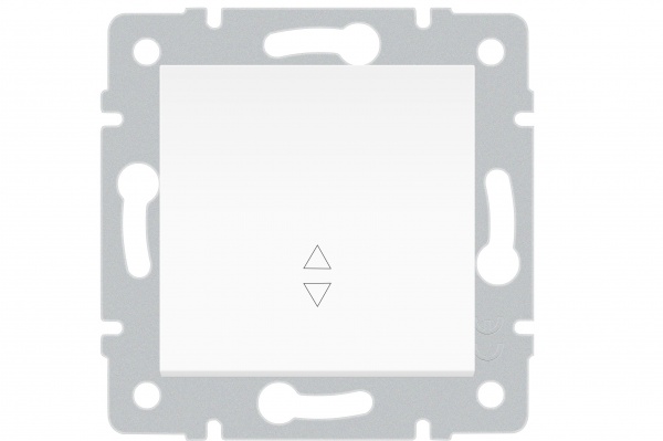 Механізм вимикача прохідний одноклавішний HausMark Stelo білий 501-0288-105