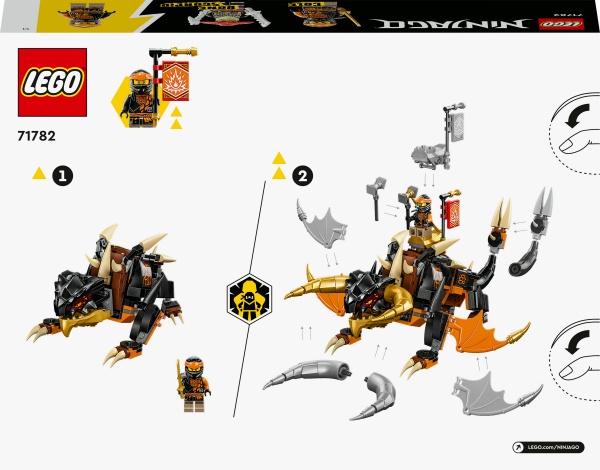 Конструктор LEGO NINJAGO Земляний дракон Коула EVO 71782