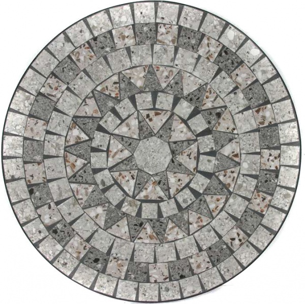 Комплект металлической мебели Флоренция с покрытием мозаика стол черный 