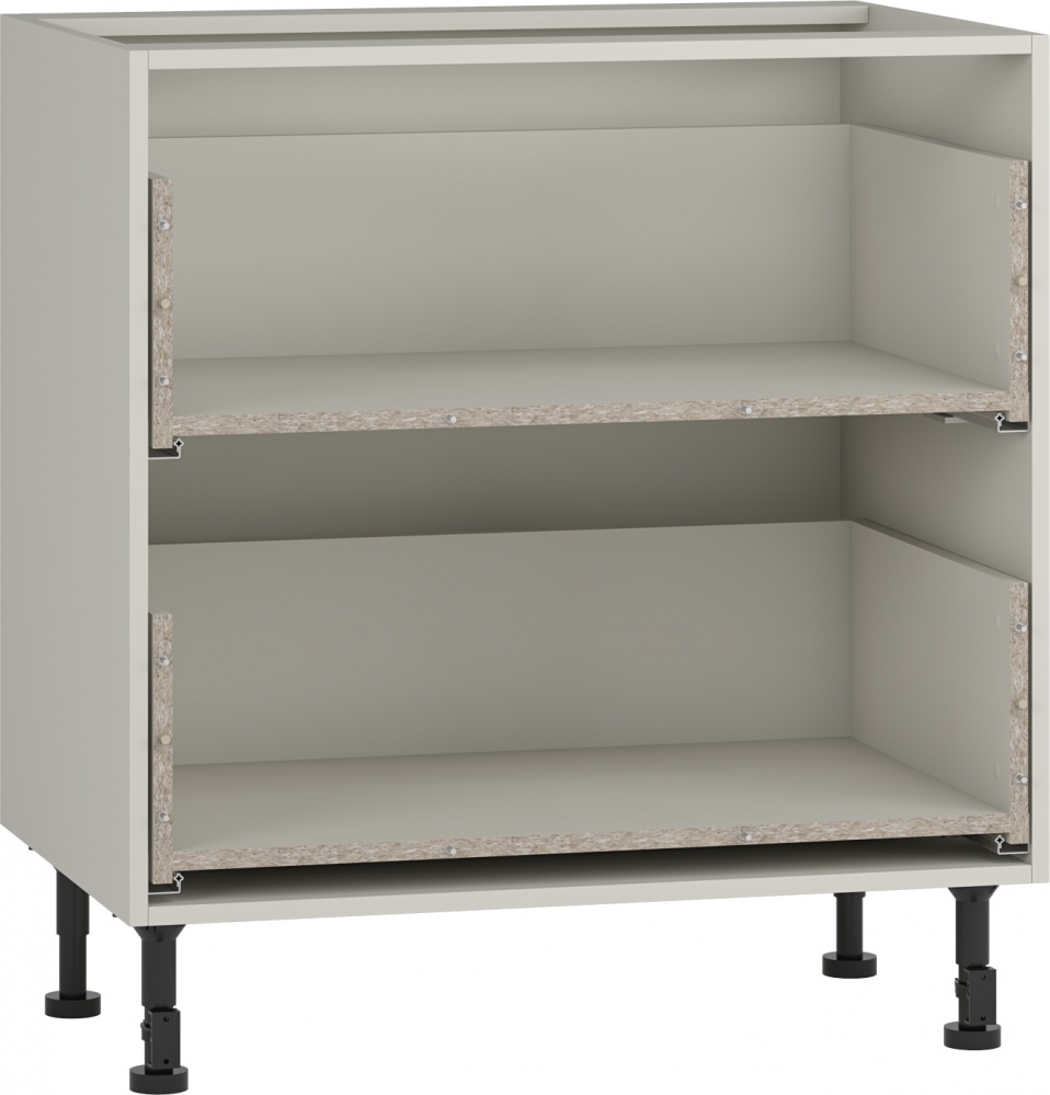 Тумба нижняя Грейд с 2-мя ящиками частичного открытия Q-25 Оптимум 800x870x522 мм фунго