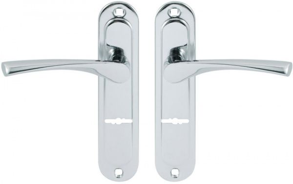 Ручка на планці Bruno BR-55 45772 під сувальдний замок (969-55) 55 мм хром