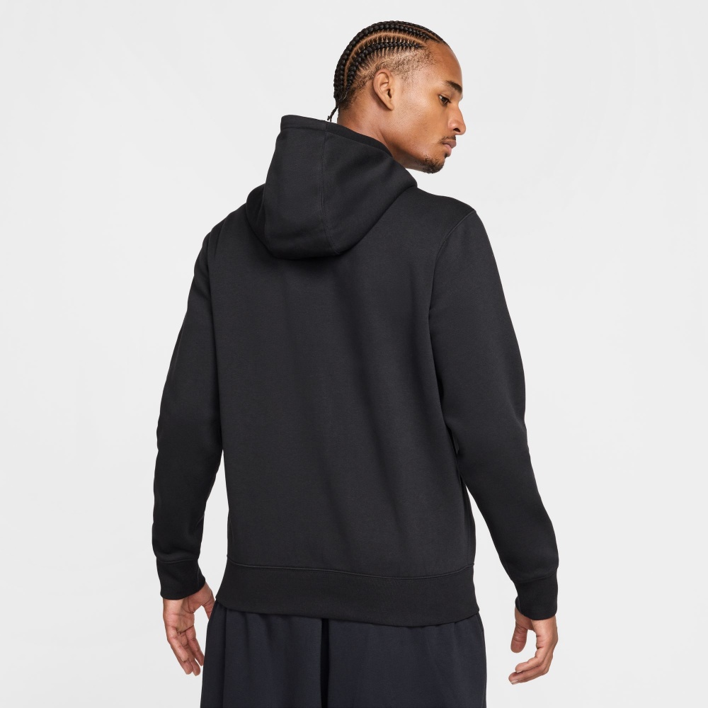 Джемпер Nike M NK CLUB BB FZ HOODIE FN3861-010 р.2XL черный