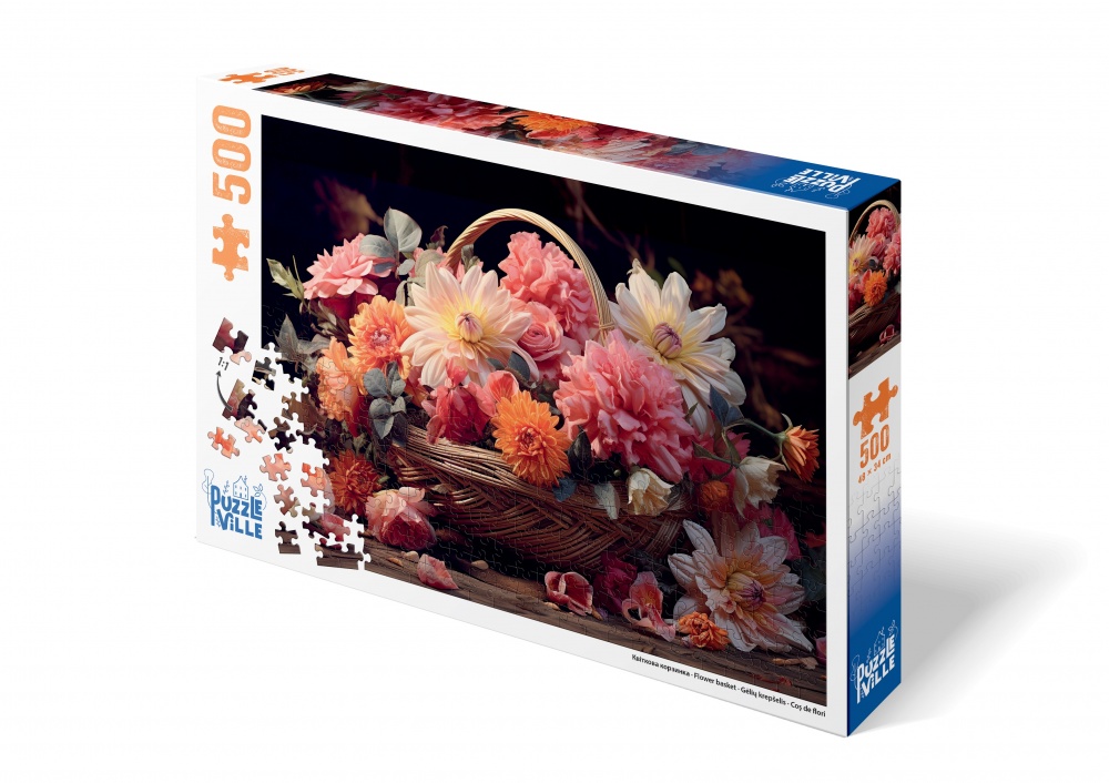 Пазл PUZZLEVILLE Корзина цветов 500 элементов PZL500_14