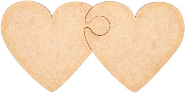 Набір заготівель Два серця 14 2 шт Rosa Talent 