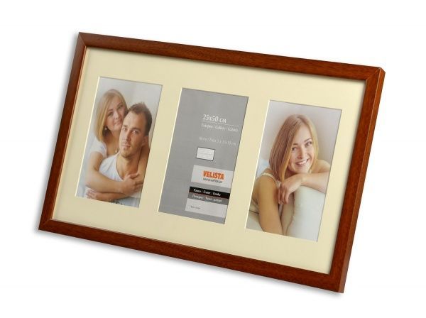 Мультирамка Velista Trio 13х18 см коричневый 