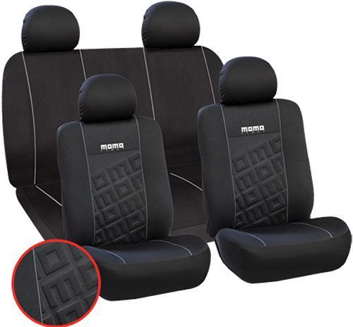 Комплект чехлов на сиденья Fodera Univ MOMO SC008BG черно-серый