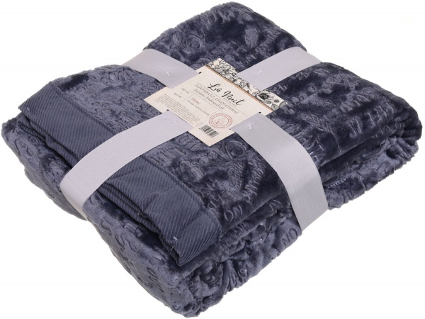 Покрывало embossed life 220x240 см La Nuit темно-синий 