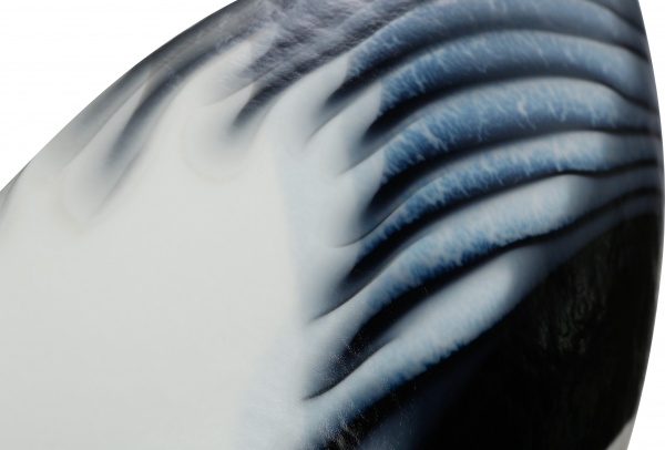 Фруктовница Yalos Murano ANDALUSIA 19 см слоновая кость с черной филигранью 