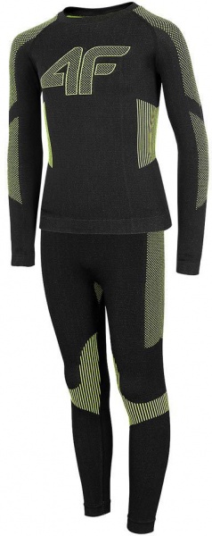 Комплект термобілизни 4F SEAMLESS UNDERWEAR JBIMB001A HJZ22-JBIMB001A-20S р.152/158 чорний
