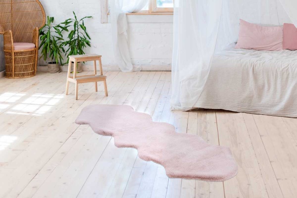 Ковер Kayoom Rabbit Double Sheepskin pink 60 см x 180 см 