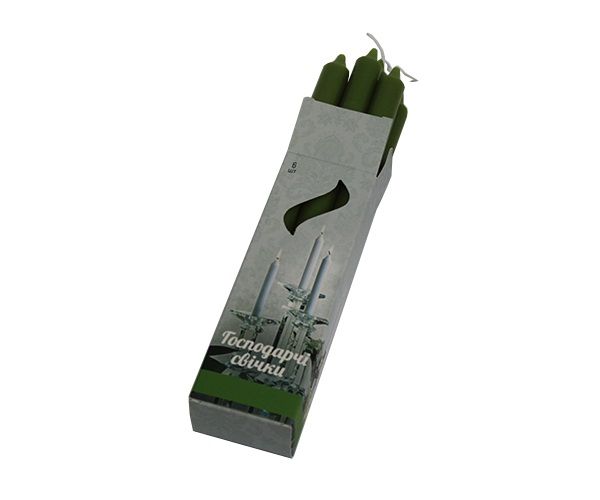 Набор свечей 6 шт. тепло-темно-зеленый H20186-576 Feroma Candle