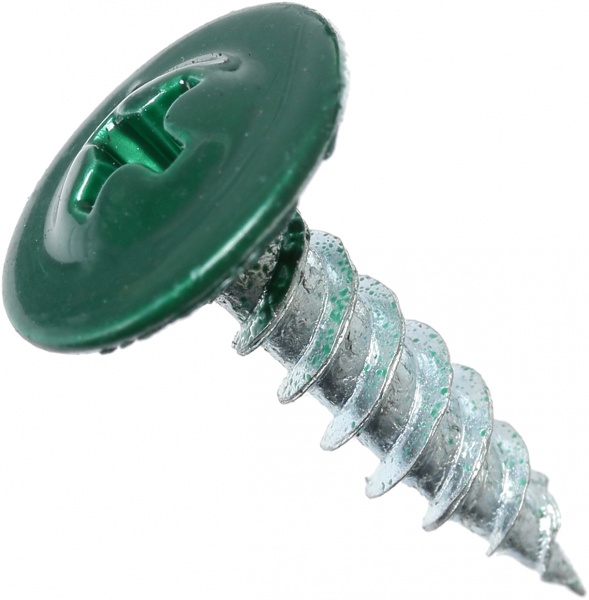 Саморіз з пресшайбою гострий 4,2x16 мм 100 шт зелений RAL 6005 Expert Fix